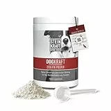 STEINKRAFT Zeolith Pulver Hund 450g – DOGKRAFT, Klinoptilolith 14μm, bei Durchfall & Fellwechsel, Detox, EU-zugelassen, ohne Zusätze