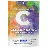 CLEARMAZING Neutrales Clear Whey Protein Isolate 500g Beutel | 87% Eiweissanteil | laktosefrei | ohne Aromen und Süßungsmittel |20 Portionen | NF24