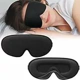 TOOINKCV Augenmaske Schlafmaske für Seitenschläfer, 3D Schlafmaske Seitenschläfer Atmungsaktiv, 3D Vertiefte Augenhöhlen Schlafbrille, verstellbare Weiche Sleeping Mask