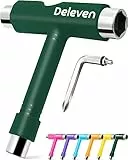 Deleven All-in-One Multifunktions-Leichtgewichtiges Tragbares Skate Tool mit 2-in-1 Inbusschlüssel & Phillips-Schraubendreher - Justiere Rollschuhe, Longboards, Skateboards, Quads, Achsen & Kingpin