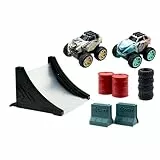 Exost Jump 20624 MEGA Pack by Silverlit, Spielzeugauto für Kinder, 2 Autos und Zubehör, benötigt Keine Batterie, Verpackung ist Rampe, Sammlerstücke, 8 cm, bunt, ab 5 Jahren