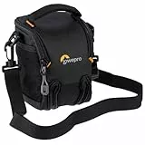 Lowepro Adventura SH 115 III, Kamera-Umhängetasche mit Verstellbarem/Abnehmbarem Schultergurt, Kamerarucksack für Spiegellose Kameras, Kompatibel mit Sony Alpha 6000 Serie, Schwarz