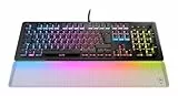 Turtle Beach Vulcan II Max – Optisch-mechanische PC-Tastatur, anpassbare RGB-Beleuchtung, Handballenauflage, lineare Titan II-Schalter, Aluminiumplatte – Schwarz