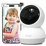 Alaga 2K Überwachungskamera Innen, 5G WLAN Kamera Überwachung Innen mit Bewegungserkennung, Nachtsicht, kompatibel mit Alexa und Google Assistant, Enthält 32GB Speicherkarte