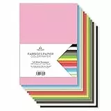 Tritart Tonpapier A4 bunt 110g/m² - 120 Blatt buntes Papier A4 zum Basteln - Bastelpapier Set - Fest und Stabil - Buntpapier Tonzeichenpapier - Farbiges Papier