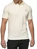Indicode Herren Wadim Poloshirt aus Baumwolle | Herrenpoloshirt Polokragen Baumwollshirt White Asparagus, XL
