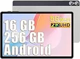 SEBBE Tablet 11 Zoll 2K Bildschirm Android Octa-Core 2.0 GHz 16GB RAM +256GB ROM +TF 1TB Tablet / 2000 * 1200 Pixels / 10000 mAh / 8MP+20MP+2MP Makro/ 5G WLAN/Bluetooth 5.0, Silbrig