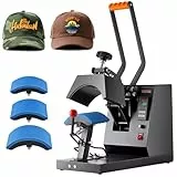 VEVOR Hut-Heizpresse, 4-in-1-Kappen-Wärmepresse, 15,2x7,6 cm Klappschalen-Sublimations?bertragung, LCD-Digital-Timer-Temperaturregelung mit 4 gebogenen Heizelementen (6x3/6,7x2,7/6,7x2,7x2,7 cm)
