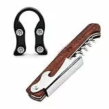 EIHI Germany Premium Kellnermesser Korkenzieher Weinöffner Flaschenöffner aus Olivenholz & Edelstahl für Kellner & Barkeeper jeden Haushalt Anlass mit 2 Stück Taglierina