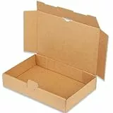kartonprimus Maxibriefkartons 240 x 160 x 45 mm MB-3 braun Maxibrief Karton Faltschachtel stabil Versandkarton für Post DHL Versand DIN A5 Warensendung Büchersendung Versandschachtel (50 Stück)