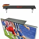 SCHWAIGER 661811 TV-Regal Monitorständer Bildschirmregal Multimedia-Ablage TV-Topper Halterung Fernseher Lautsprecher-Halter Recieverhalterung 24 Zoll