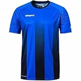 Uhlsport Herren Stripe Trainingstrikot, azurblau/Schwarz, S