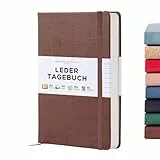 Beechmore Books Notizbuch liniert - A5, Braun I Premium Hardcover Journal Buch aus veganem Leder, 120gsm creme Papier, inkl Geschenkbox, für Schriftsteller, Journalisten, Meetings & Studenten