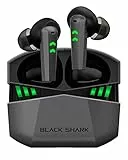 Black Shark Bluetooth Kopfhörer mit 35ms Extrem Geringer Latenz, Kopfhörer Kabellos mit Premium-Sound, Bluetooth 5.2, 10-mm-Treiber, 4 Hyperclear Mics, IPX5 Wasserdicht, 20 Stunden Wiedergabezeit