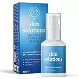 Hyaluron Serum Hochdosiert | Hyaluronsäure Serum Gesicht | Anti-Ageing Gesichtspflege | Anti-Falten Feuchtigkeitspflege | Erhellt, Strafft & Hydratisiert Haut | Alpha Foods