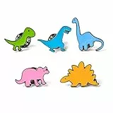 Carry stone 5 Teile/Satz Broschen Kragen Nette Kleine Dinosaurier Form Serie Brosche Pins Set Kinder Geburtstagsgeschenk Kragen Revers Abzeichen Schmuck Farbe Multicolor Langlebig und Praktisch