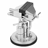 Cocoarm Tisch Schraubstock, Mini Werkbank Schraubstock, Silber, 360° Drehbar, für Werkbank Reparaturen, Modellierung, Löten und DIY Basteln