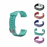Fiorky AGZHU Ersatz-Armbänder, verstellbare Armbänder, buntes Armband-Zubehör, Ersatzbänder, Fitness-Tracker für ID115Plus HR Smart Watch, violett, Einheitsgröße