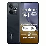 realme 14T 5G Smartphone 8+256GB,Obsidian Black, 6,67 Zoll Bildschirm, 120Hz Display, 5130mAh Akku, 50MP Kamera, MediaTek Dimensity 6300, ArmorShell-Schutz, IP69