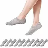 YOUCHAN Sneaker Socken für Herren 10 Paar kurze unsichtbare Füßlinge bequem atmungsaktiv Grau 47-50
