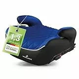 WALSER Premium Sitzerhöhung Auto Kinder ISOFIX, Qualitätssieger Sehr Gut* schmaler Kindersitz Auto i-Size ca. 6-12 Jahre 125-150 cm, Kindersitzerhöhung Booster Seat neueste Norm ECE R 129 schwarz/blau