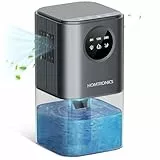 Elektrischer Luftentfeuchter, [1700ML] Homtronics Luftentfeuchter Tragbar, Ultra-Leise & Automatischer Abschaltung, Kleiner Energiesparender, 7 Farbiges Licht, für Bad, Schlafzimmer, Schrank, Büro