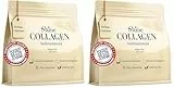 Shine Collagen Pulver 500g - 100% Collagen Peptide, Premium Hydrolysat Typ 1, 2 und 3, Halal, Perfekte Löslichkeit, Geschmacksneutral (Packung mit 2)