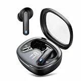 AI Kopfhörer Übersetzer, 3-in-1 Translator Earbuds, Bluetooth Sprachübersetzer 135 Sprachen mit App, 50Std, 5Übersetzungsmodi Echtzeit Übersetzer Ohrhörer für Lernen, Reisen, Business,Schwarz