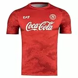 SSC NAPOLI Unisex Maglia Training Ea7 T-Shirt, rot, M