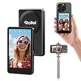 Rollei Easy Creator Selfie Monitor 3,97' Smartphone Rückkamera Magnetisch Vlog Bildschirm für iPhone und Android für TikTok Live Streaming Schwarz Smartphone-Vlog-Selfie-Monitor-Bildschirm