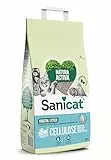 Sanicat – Absorbierende Multipet-Streu aus recycelter Zellulose | Ausgezeichnete Absorption und Geruchsbindung | Umweltfreundliches und biologisch abbaubares Produkt | Packungsgröße 10 l