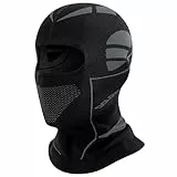 1 Stück Sturmhaube,Fahrrad zubehör,Sturmhaube Motorrad,Motorradhelme Liner,Skimaske Vollgesichtsmaske,Skimaske für Herren und Damen,für Snowboard Outdoorsports Winter(schwarz grau)