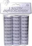 Unbekannt Luftschlangen-3 Rollen je 9 STK. -weiß-Just Married, Papier, 12902
