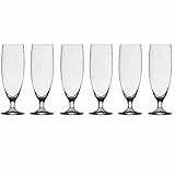 Stölzle Lausitz Imperial Biergläser 6er Set 260 ml – Elegantes Bierglas ideal für Pils & andere Biere – Stilvolle Biergläser aus hochwertigem Kristallglas – Spülmaschinengeeignet & Made in Germany