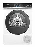Siemens WQ46B2D0AM iQ700, Wärmepumpentrockner 9 kg, Selbstreinigender Kondensator, schonendes Trocknen, intelligentDry, Halbe Beladung, Knitterschutz, Home Connect, Trommelinnenbeleuchtung, Weiß
