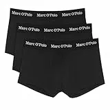 Marc O'Polo 3er Pack Herren Boxershorts Trunks Essentials Organic Cotton Stretch, Farbe:Schwarz, Größe:XL, Artikel:-990 Black