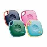 Tile by Life360 Mate - Bluetooth-Tracker, Schlüssel- und Gegenstandsfinder für Schlüssel, Taschen und mehr. Handy-Finder. iOS- & Android-kompatibel. Handy-Finder. 4er-Pack (Farbe)