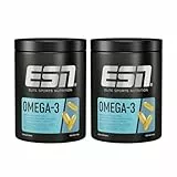 ESN Super Omega-3, 2 x 300 Kapseln, hochdosiert Fischöl mit 400 mg EPA und 300 mg DHA pro Kapsel