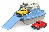 Green Toys 8601038 Fährschiff mit 2 Mini-Autos, Badewannenspielzeug, Spielboot, nachhaltiges Badespielzeug für Kinder ab 3 Jahren