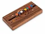 LOGOPLAY Geheim-Code - Schiebespiel - Denkspiel - Knobelspiel - Geduldspiel aus Holz mit 2 Spielvarianten