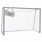 HUDORA Fußballtor Expert - großes Fußballtor für Kinder & Erwachsene - wetterfestes & standfestes Fußballtor mit engmaschigem Netz - Hochwertige Outdoor Torwand für Freizeit & Training