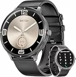 Joautrial Smartwatch Herren, 1,75' Zoll Großes Display Smart Watch mit Bluetooth Anruf,Duales Armband Sportuhr,Herzfrequenz/Schlafmonitor/100+ Sportmodi Fitness Tracker für iOS Android (Schwarz)