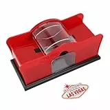 Brrnoo 2 Deck Handkurbel Manuelle Karte Shuffler, Premium-ABS-Material, Einfach zu Bedienend, Kompakt und Tragbar, Steuerungsgeschwindigkeit, Schützen Karten, Batteriebereich, Poker,