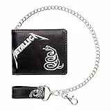 Nemesis Now Offiziell lizenzierte Metallica Album-Geldbörse mit Kette, 11 cm, Schwarz