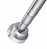 KZGRIT Teleskopstange, Edelstahl, Kein Bohren & Rost, Rutschfest, Verstellbar Duschvorhangstange Duschstange, Ausziehbar Kleiderstange für Schrank, Badezimmer, Fenster oder Türen(155-260cm)