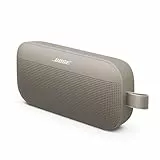 Bose SoundLink Flex Tragbarer Bluetooth Lautsprecher (2. Gen.), Tragbarer Outdoor Lautsprecher, wasserdicht und staubdicht, mit naturgetreuem Klang, bis zu 12 Stunden Akkulaufzeit, Sandstein
