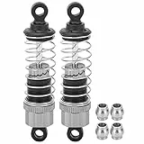 Oumefar RC Stoßdämpfer Set, M16100A, Verbesserter, ölgefüllter Dämpfer, Ganzmetall-Absorber für 16889 1/16 RC-Autoteile