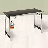 mako Multifunktionstisch Profi – Höhenverstellbarer Mehrzwecktisch 60 x 100 cm - Campingtisch, Klapptisch Markttisch, Beistelltisch zum Campen, im Garten oder für Festivals und Märkte