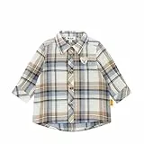 Steiff Jungen Langarm Hemd, Stonewash, 110 cm