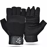 Igoera®️ Kletterhandschuhe mit hochwertigen u. robusten Nähten, Fingerhandschuhe zum Klettern u. Bouldern für mehr Grip u. Schutz am Fels u. an der Wand, Unisex (L)